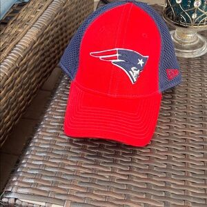 New Era Red and Navy Cap with Embroidered Logo